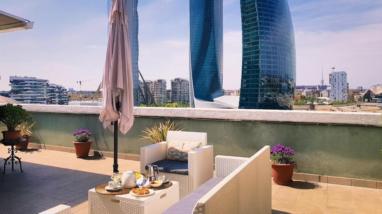 City Life Sky Apartment- Mico- Breathtaking Penthouse Milaan Buitenkant foto