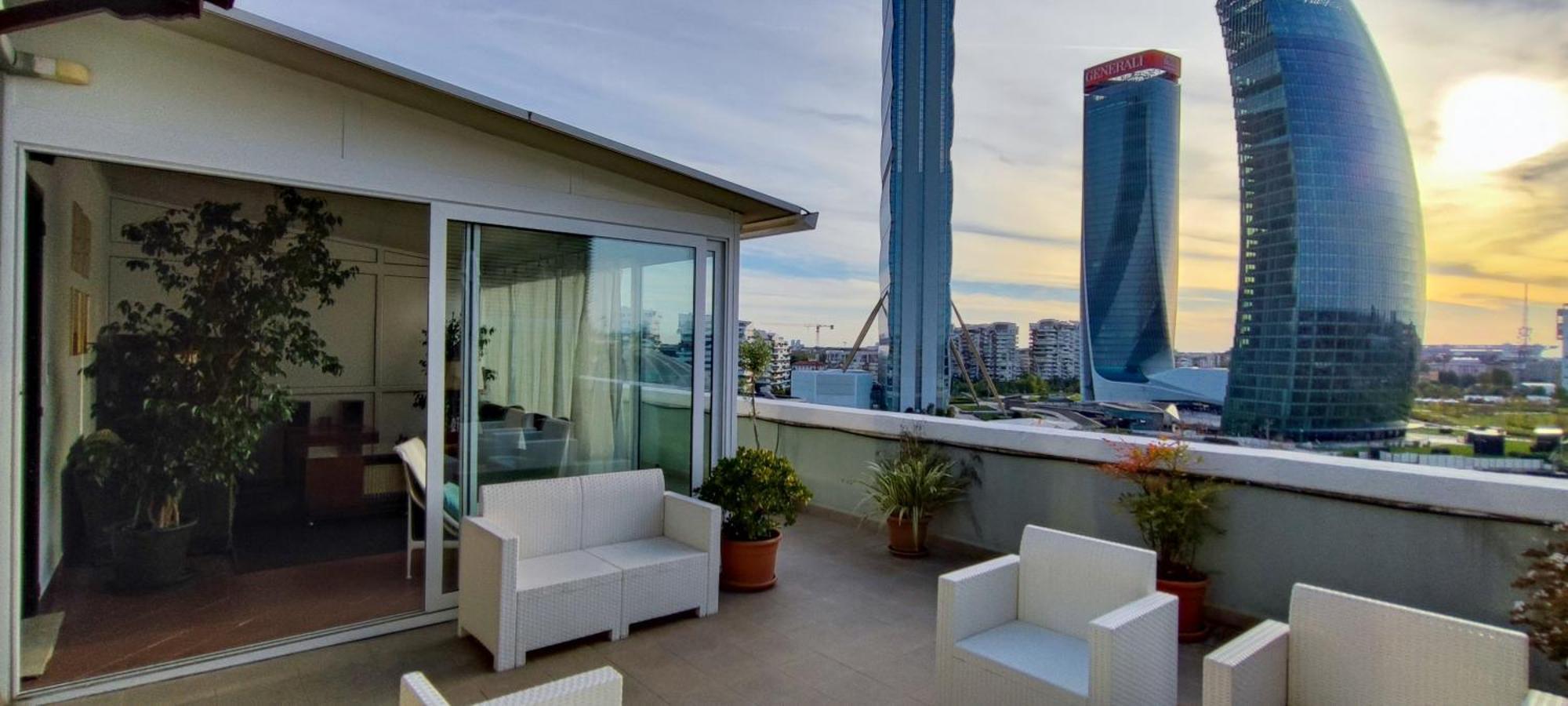 City Life Sky Apartment- Mico- Breathtaking Penthouse Milaan Buitenkant foto